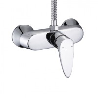 Hot sell exposed single lever wholesale chrome plated bath shower mixer taps wall mounted single handle faucet shower