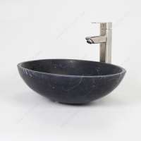 China Nero Marquina Cheap Marble Oval Undermount Wash Basin For Bathroom Using