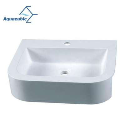 Aquacubic High Quality Single Lever Bathroom Counter Top Wash Basin