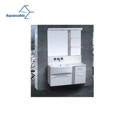 Elegant white fashionable MDF bathroom vanity(AME063)